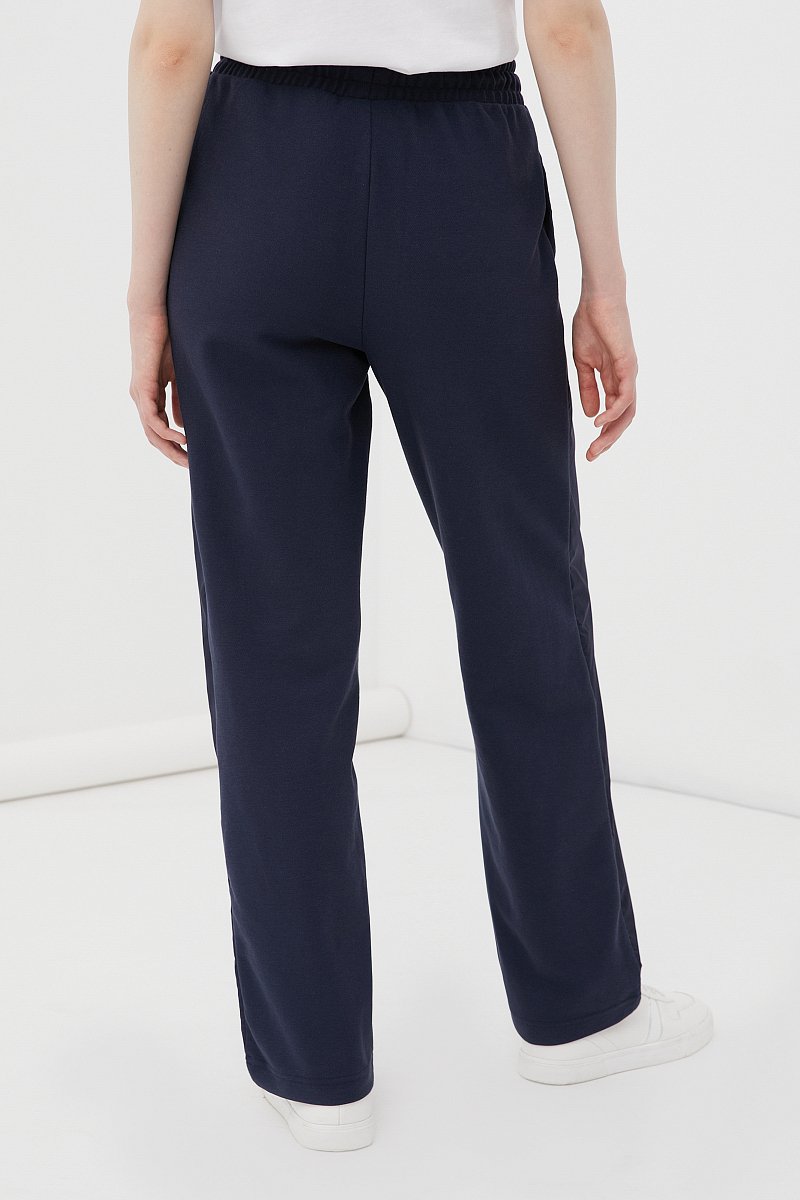 Трикотажные брюки женские, цвет Темно-cиний, артикул: FBC13030_2068. Купитьв интернет-магазине FINN FLARE